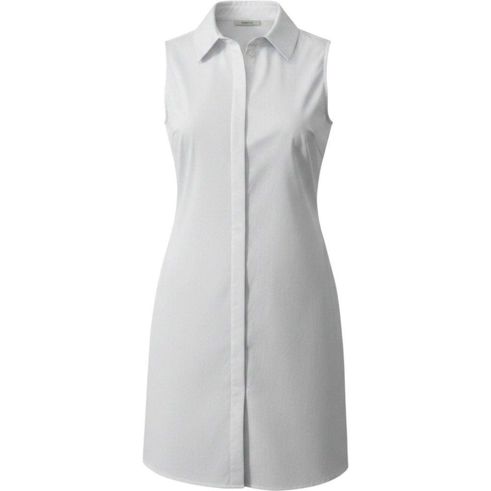 Tuckernuck Shirt Dress Women XXL White Sleeveless Royal Dress Preppy Classic